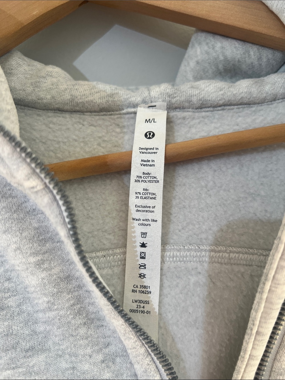 Lululemon Scuba Oversized Half-Zip Hoodie Bundle •M/L• Electric Turquoise Grey - Picture 3 of 8